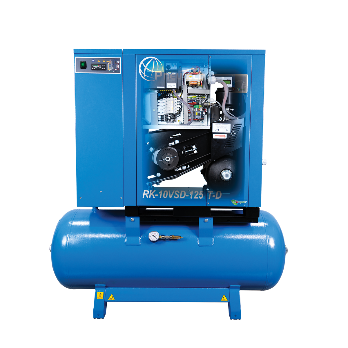 PneuTech RK-10VSD-115T-D-L Rotary Screw Air Compressor - Variable Speed Photo