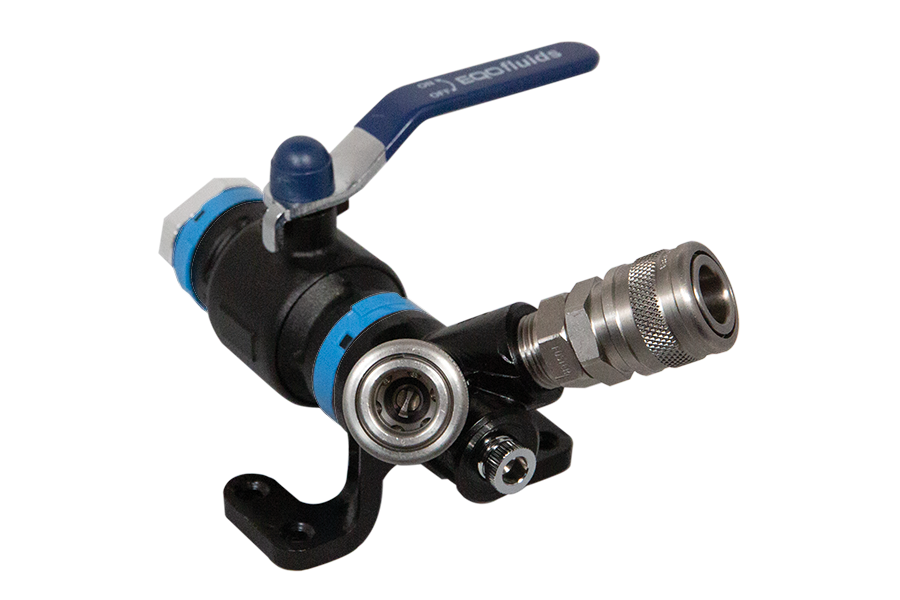 UnipipeAIR Wall Mounted Drop End with 20mm Ball Valve & Quick Coupling Photo