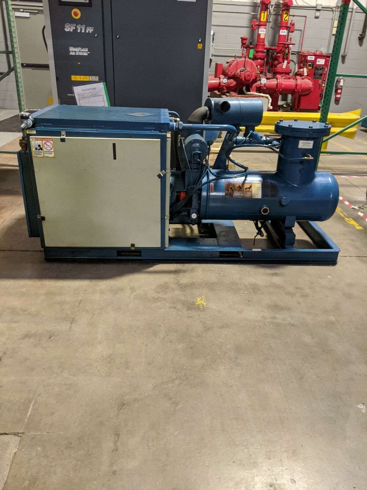 Used Quincy 60 HP Rotary Screw Air Compressor 480 Volt Photo