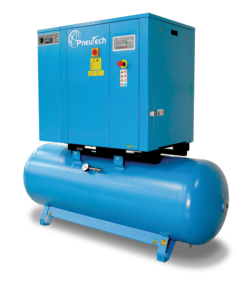 PneuTech Rotary Screw Variable Speed Drive Air Compressor, 10 HP, 115