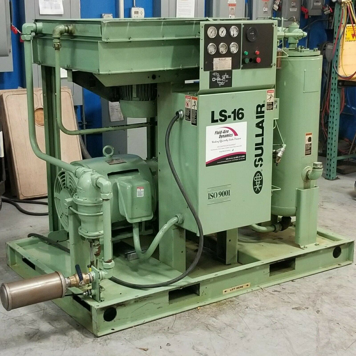 Used Sullair LS-16 75 HP Rotary Screw Air Compressor Very Clean Photo