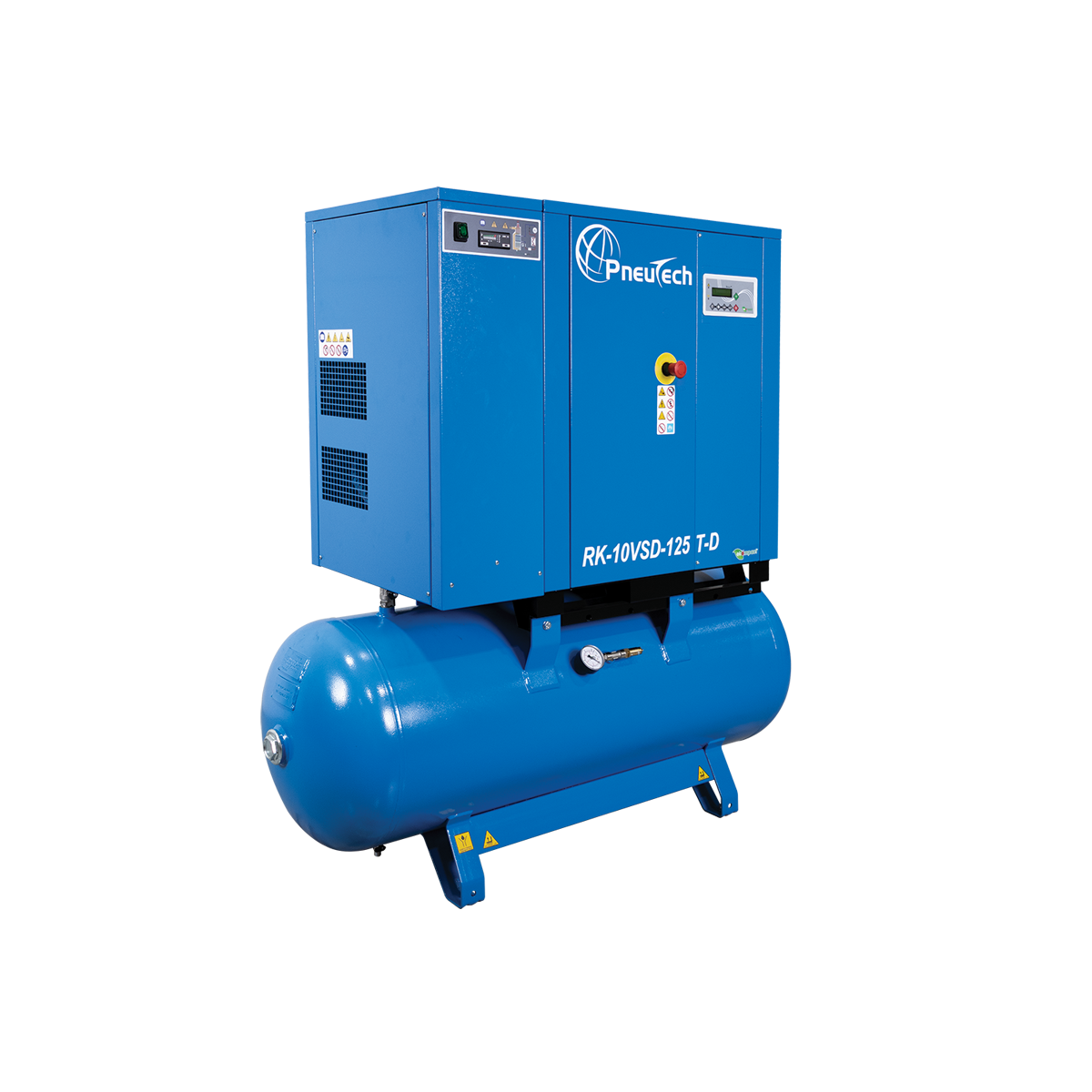 PneuTech RK-10VSD-115T-D Rotary Screw Air Compressor - Variable Speed with Integrated Dryer 460V Photo