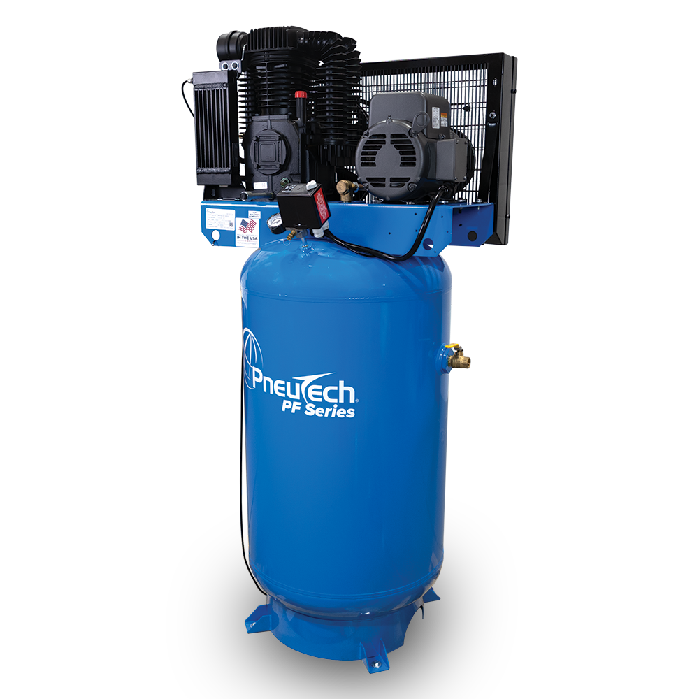 PneuTech PF Series  5HP 80 Gallon Vertical Two Stage Compressor Photo