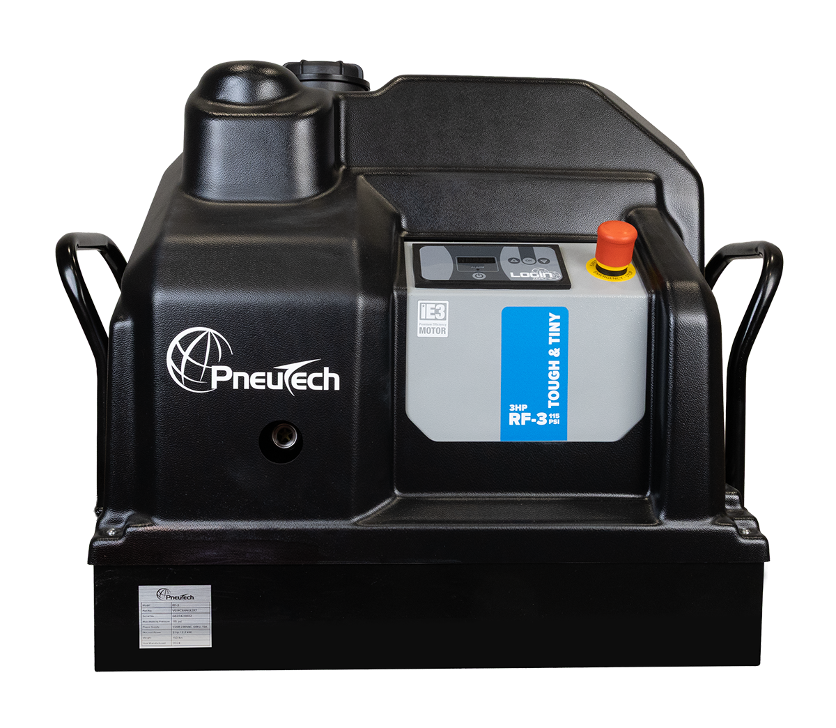 PneuTech RF-3F-145B Single Phase Air Compressor Photo