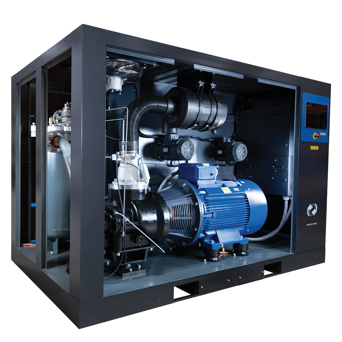 PneuTech RKHD-125VSD Rotary Screw Air Compressor Photo