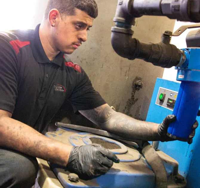 Rotary screw air compressors for stamping and press lines