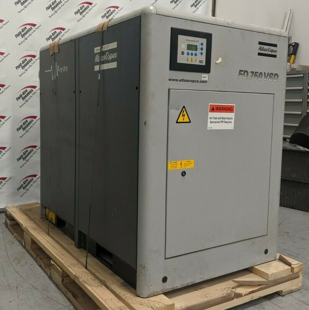 Used Atlas Copco 750 CFM VSD Refrigerated Air Dryer Water Cooled FD750WVSD Photo