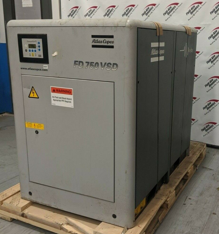 Used Atlas Copco 750 CFM VSD Refrigerated Air Dryer Water Cooled FD750WVSD Photo