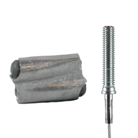  Adjustable Wire Hanger #2 with 3/8” Stud Crimped onto 5/64” Cable Photo