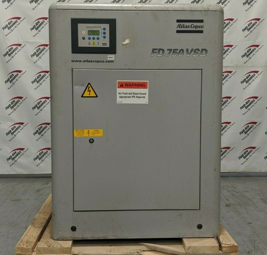 Used Atlas Copco 750 CFM VSD Refrigerated Air Dryer Water Cooled FD750WVSD Photo